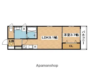 GLAN CASALIA【1階】の間取り