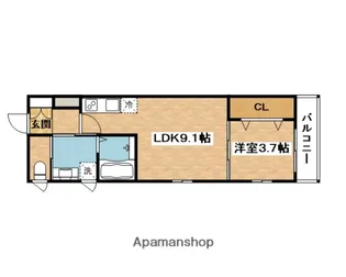 GLAN CASALIA【2階】の間取り