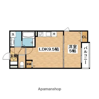 クレアール茨木【2階】の間取り