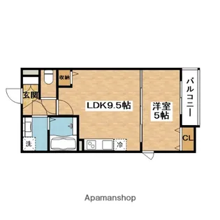 クレアール茨木【2階】の間取り