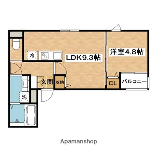 クレアール茨木【2階】の間取り