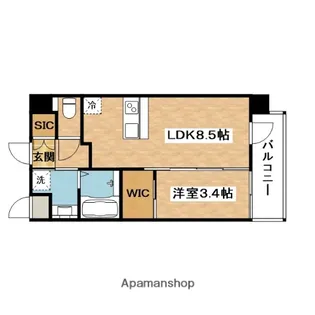 エステムコート新大阪ⅩⅥパルス【5階】の間取り