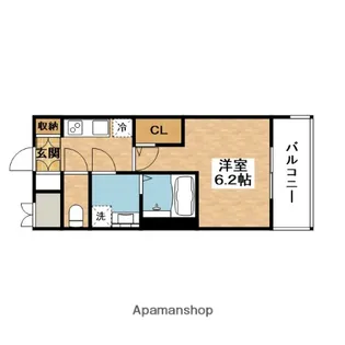エステムコート新大阪ⅩⅥパルス【7階】の間取り