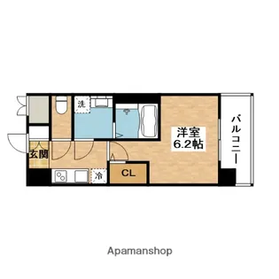 エステムコート新大阪16パルス【6階】の間取り