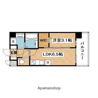 プレサンス東淀川駅前プローシェ【5階】の間取り