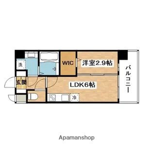 プレサンス東淀川駅前プローシェ【9階】の間取り
