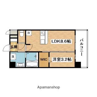 プレサンス東淀川駅前プローシェ【4階】の間取り