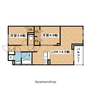 CASA COCO【3階】の間取り