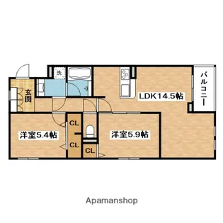 CASA COCO【2階】の間取り