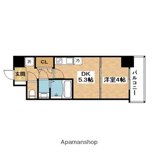 クレストコート江坂垂水町【9階】の間取り