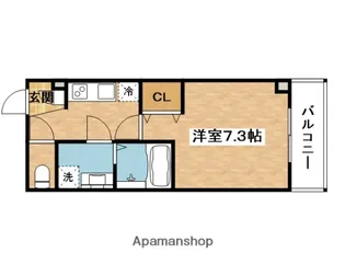 ジーメゾン吹田岸部【1階】の間取り