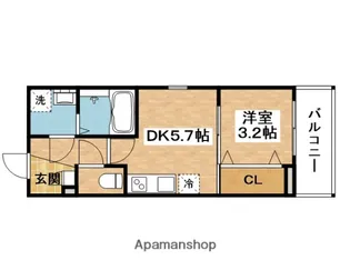 ジーメゾン吹田岸部【3階】の間取り