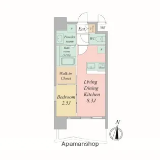 セレニテ新大阪アリエ【4階】の間取り