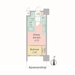 セレニテ新大阪アリエ【4階】の間取り