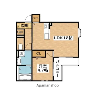 BELLE VILLE SAIDELA(ベルヴェーレサイデラ)【3階】の間取り