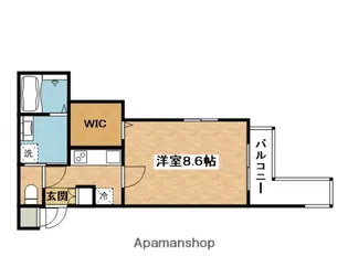 プルメリア関大前【2階】の間取り