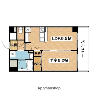 ファーストフィオーレ江坂ラディール【4階】の間取り