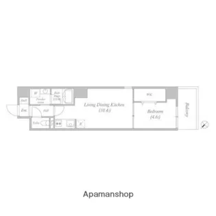 BROAD江坂広芝町RESIDENCE【3階】の間取り
