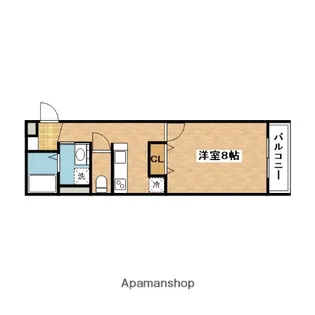 ウィステリアコート正雀【2階】の間取り