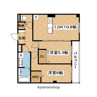 ブランキューブ南摂津【3階】の間取り