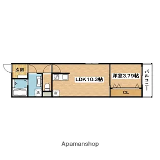 NEXRISE 日の出【1階】の間取り