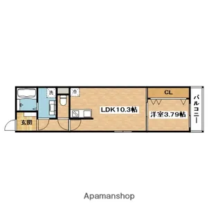 NEXRISE 日の出【1階】の間取り