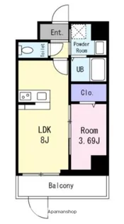 GRAN PASEO 江坂【1階】の間取り