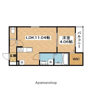 イル・フィオーレ一津屋【1階】の間取り