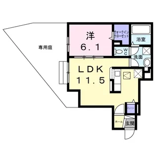 Sallier【1階】の間取り