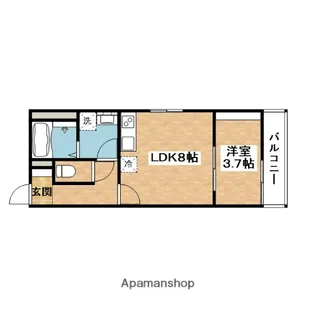 リブレメゾン岸辺Ⅰ【1階】の間取り