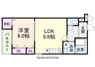 フジパレスGrand南茨木【1階】の間取り