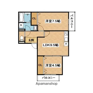EIJU吹田南正雀【1階】の間取り
