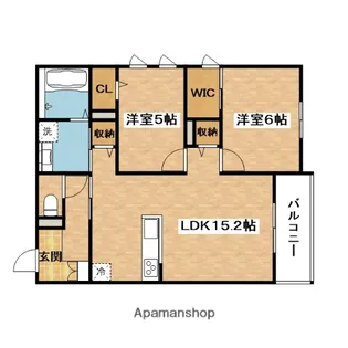 ハイテラス千里山【2階】の間取り