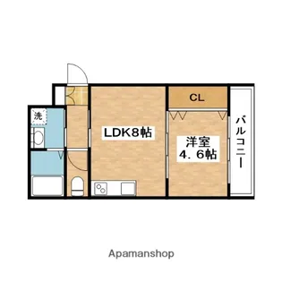 PISTA山田東【2階】の間取り