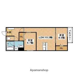 LEROY千里山(ル・ロワ千里山)【3階】の間取り