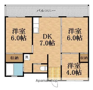 都島ハイツ【4階】の間取り
