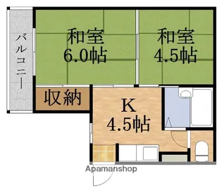ローズハイツ【5階】の間取り