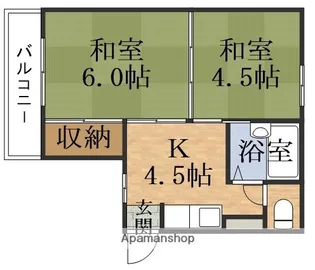 ローズハイツ【2階】の間取り