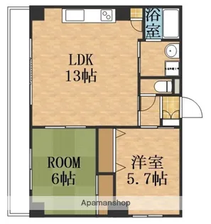 グランベル【3階】の間取り