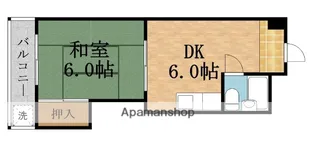 レジデンス都島【7階】の間取り