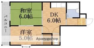 千林グランドハイツ北【4階】の間取り