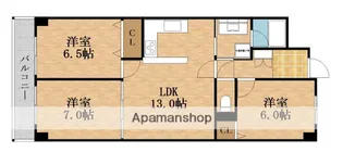 ロイヤルコート生江(旧 ロイヤルコート香蘭橋)【6階】の間取り