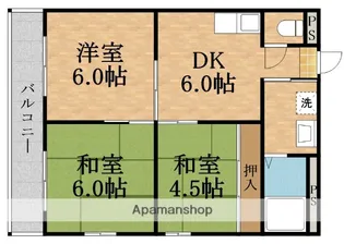 3DKの間取り画像