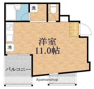 リトルハウス中央【2階】の間取り