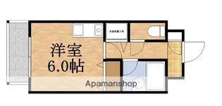 1Rの間取り画像