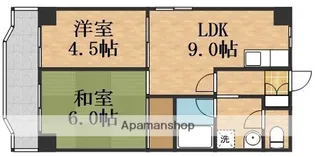 日宝ライフ放出西【3階】の間取り