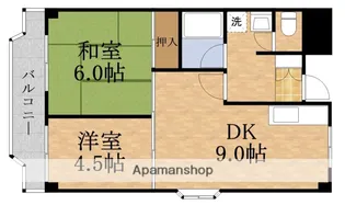 日宝ライフ放出西【4階】の間取り
