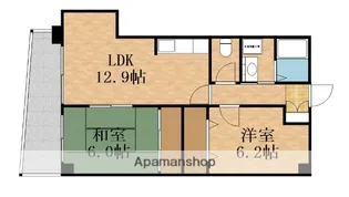 2LDKの間取り画像