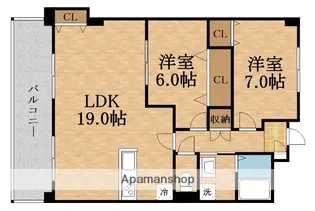 ISM大阪城公園【9階】の間取り