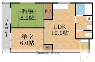 シャトル岡崎【1階】の間取り